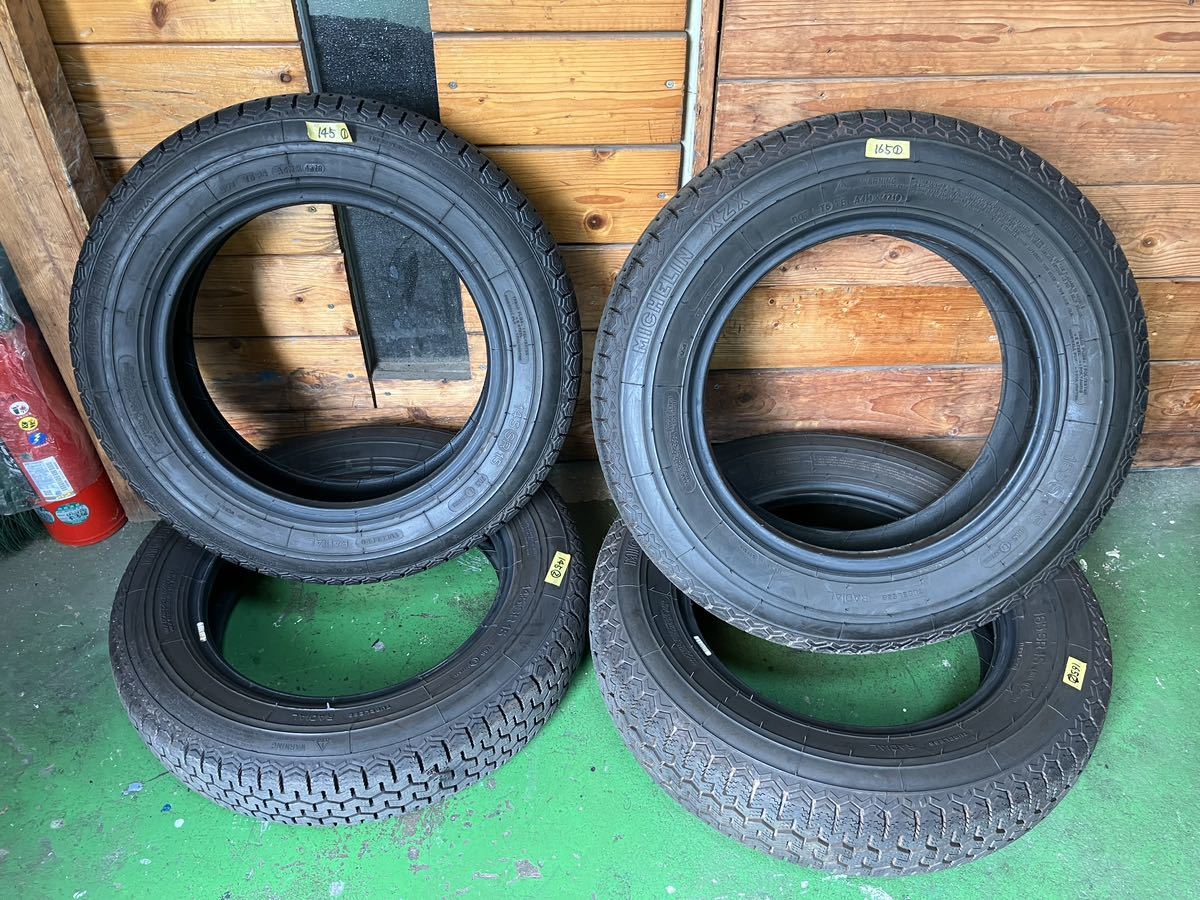 着払い　空冷ＶＷ　空冷ワーゲン　タイプ１　カルマンギア　空冷ビートル　ミシュラン　MICHELIN XZX タイヤ　145SR15 165SR15_1