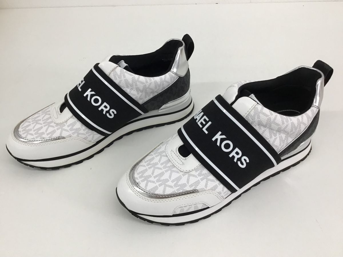 ○営KZ086-80 MICHAEL KORS マイケルコース TEDDI TRAINER スニーカー  