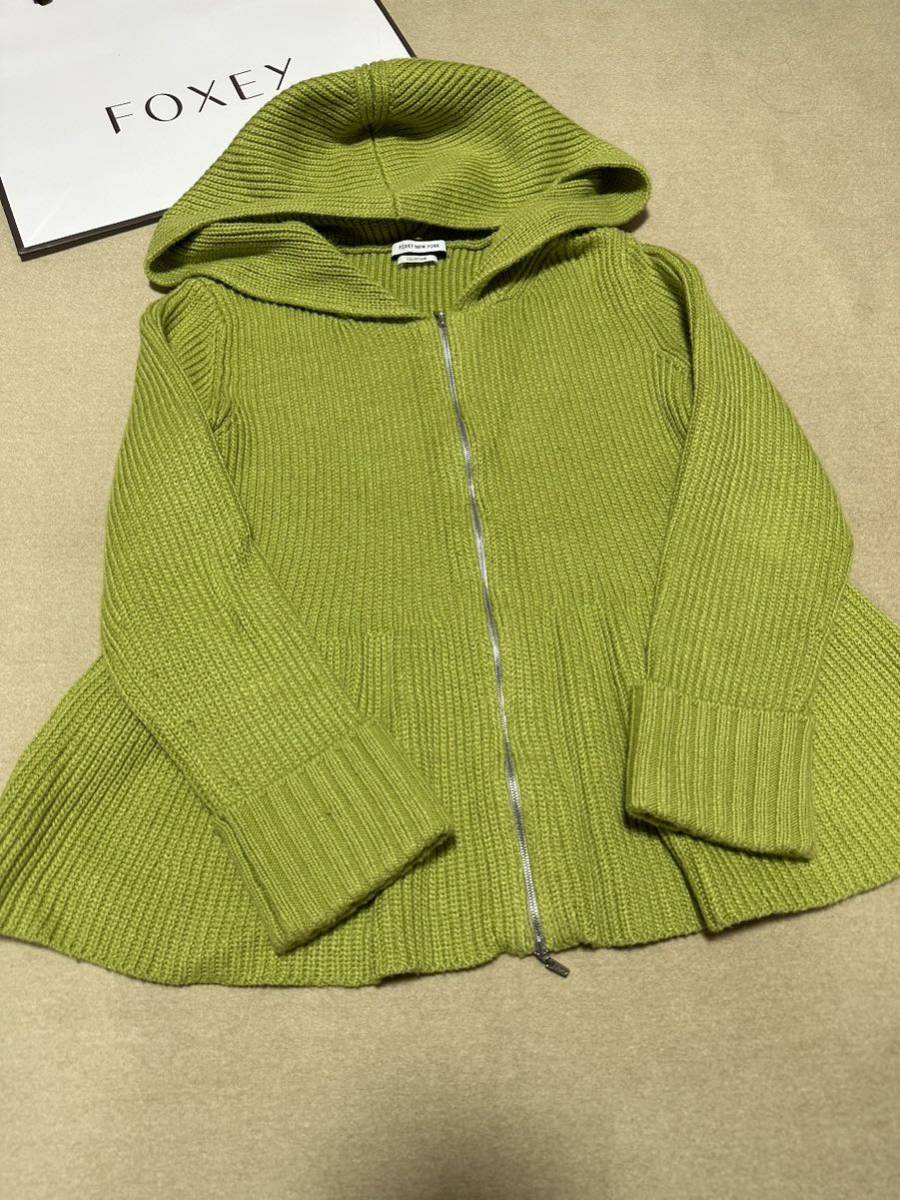 11 FOXEY フォクシー ニットパーカー フォクシー FOXEY ニットパーカー