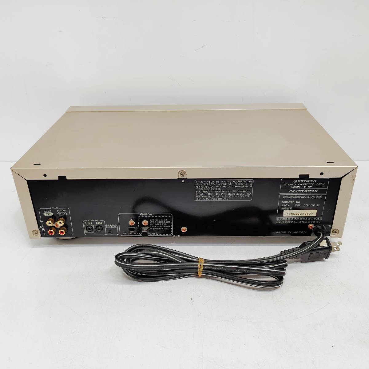 T-D7 カセットデッキ Cassette Pioneer Deck パイオニア Pioneer（T-D7