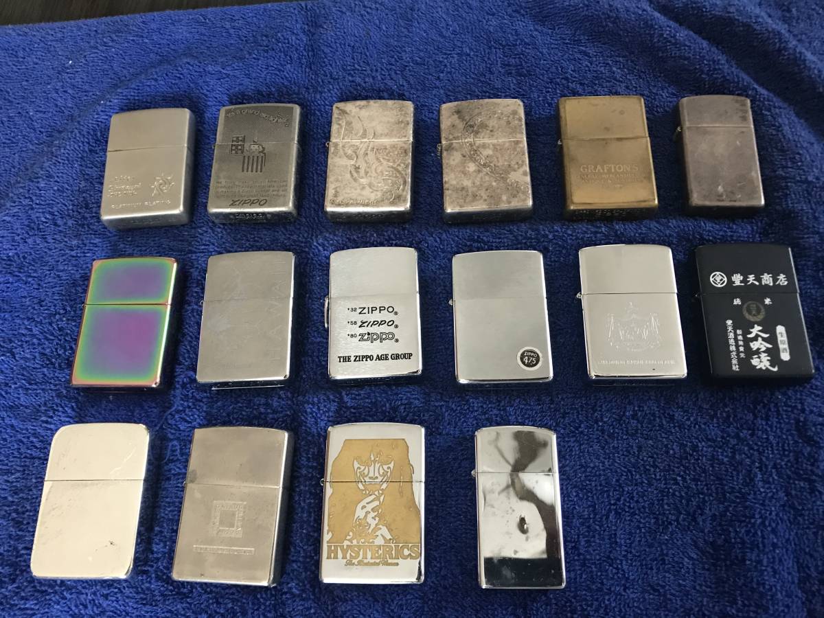 赤字超特価，送料無料 ジッポーライター Zippo 品 １６個セット オイルライター(その他)｜売買されたオークション情報、yahooの商品情報をアーカイブ公開 - オークファン Zippo