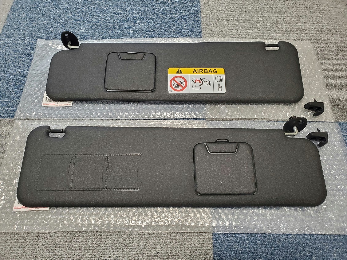 新品】200系ハイエース ダークプライム2 トヨタ純正サンバイザー左右