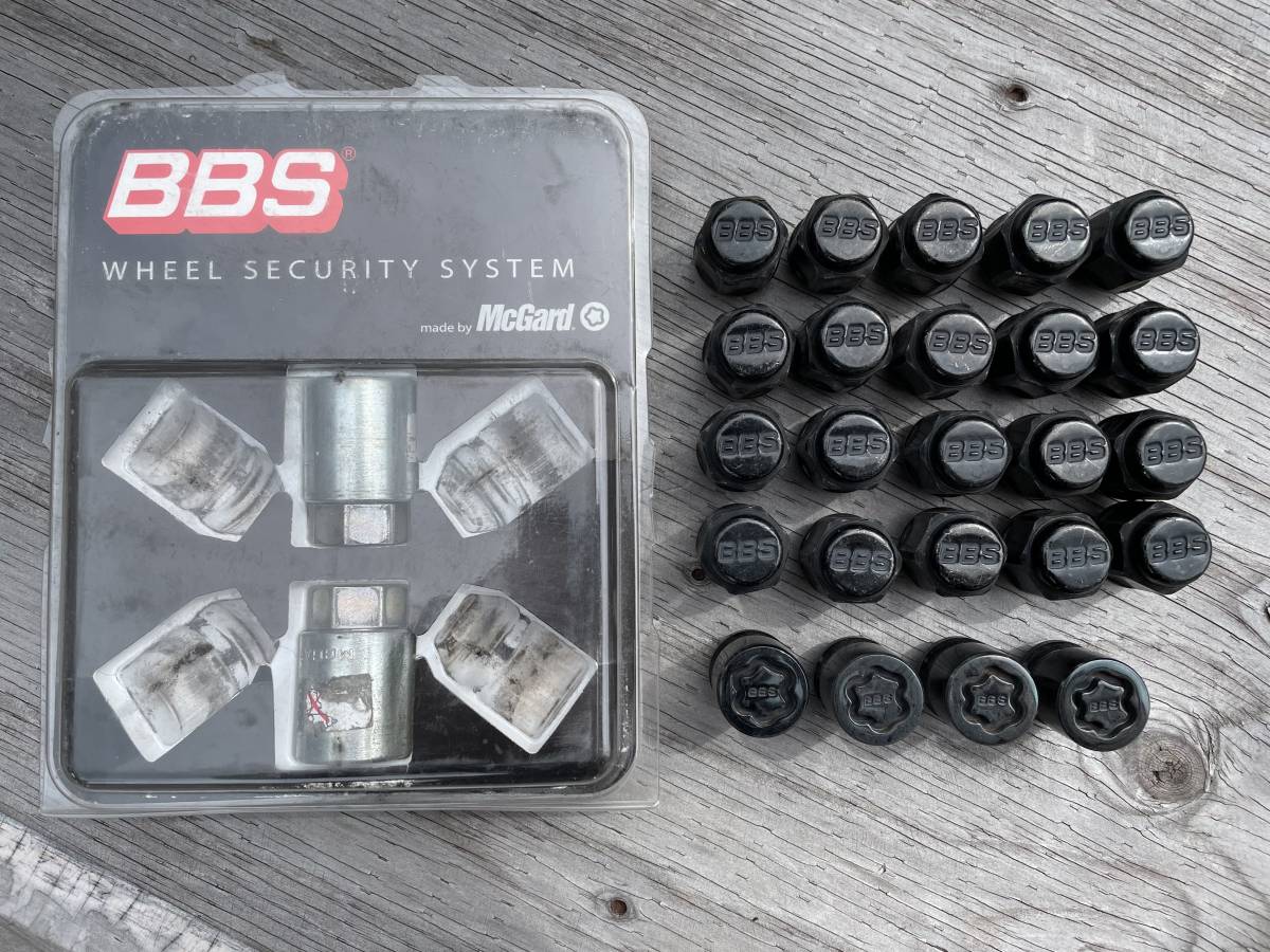BBS ロックナット4個＋BBSナット20個 M12×1.5