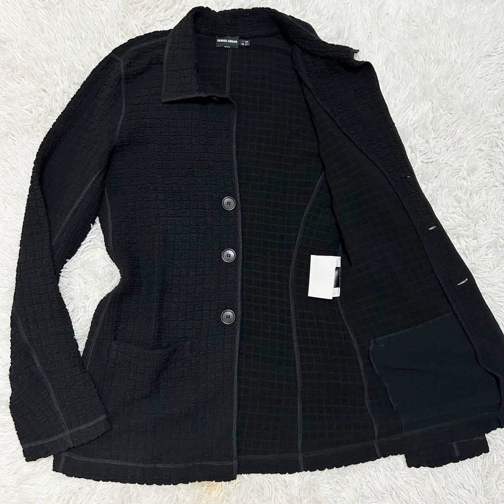 極美品▽黒タグ ジョルジオアルマーニ BORGO21 カシミヤ98％ ツイード