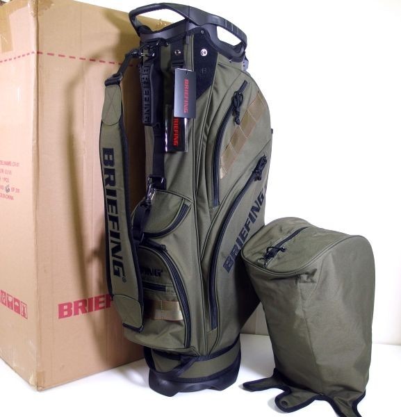 未使用】BRIEFING CR-01 スタンド式 キャディバッグ OLIVE 5分割 軽量