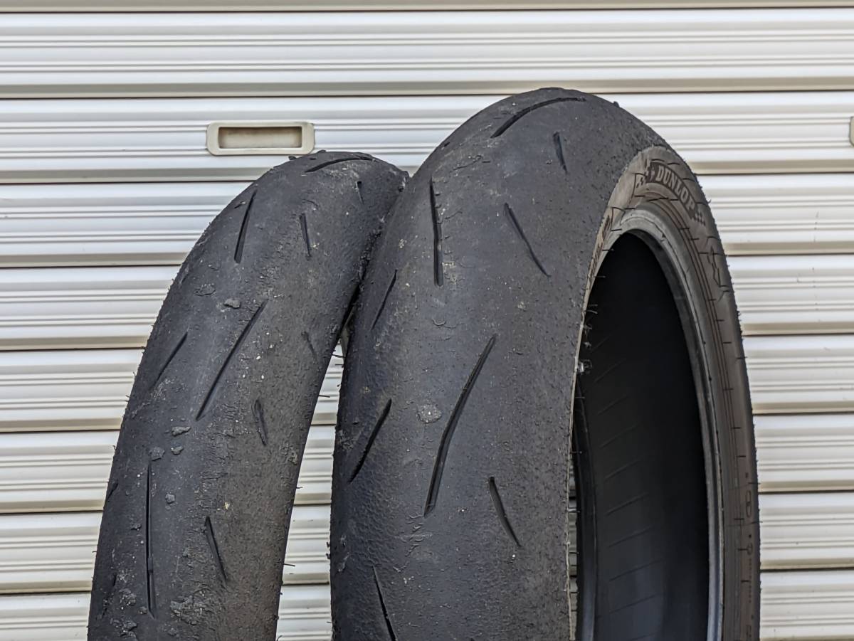  送無 ダンロップ &alpha;-13SP 前後セット フロント 110/70R17 リア リヤ 140/70R17 センターはバリ山 DUNLOP アルファ アルファー(オンロード)｜売買されたオークション情報、yahooの商品情報をアーカイ オンロード