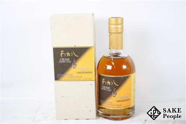 ◇1円～ あかし ピュアモルト ダブルディスティラリーズ 江井ヶ嶋 シェリーカスク×三郎丸 バーボンバレル 500ml 62％ 箱付き ジャパニーズ