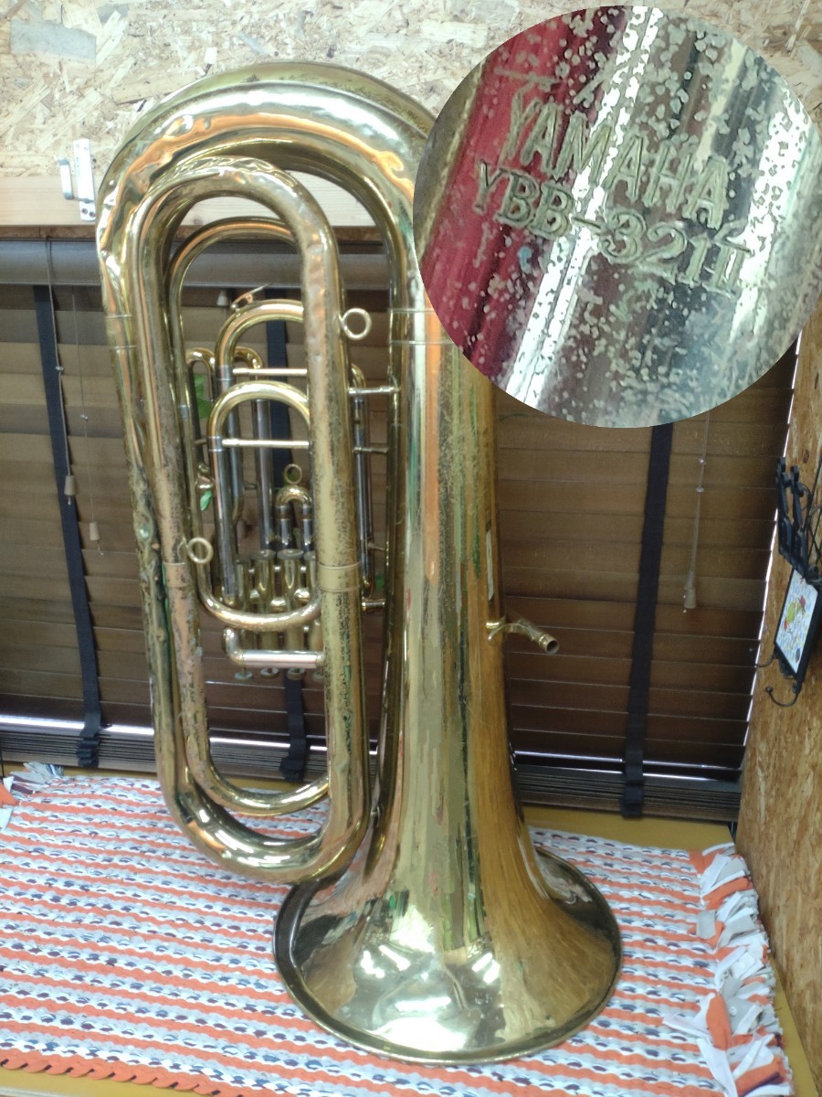 YAMAHA ヤマハ YBB-321Ⅱ チューバ ジャンク品 ハードケース付き