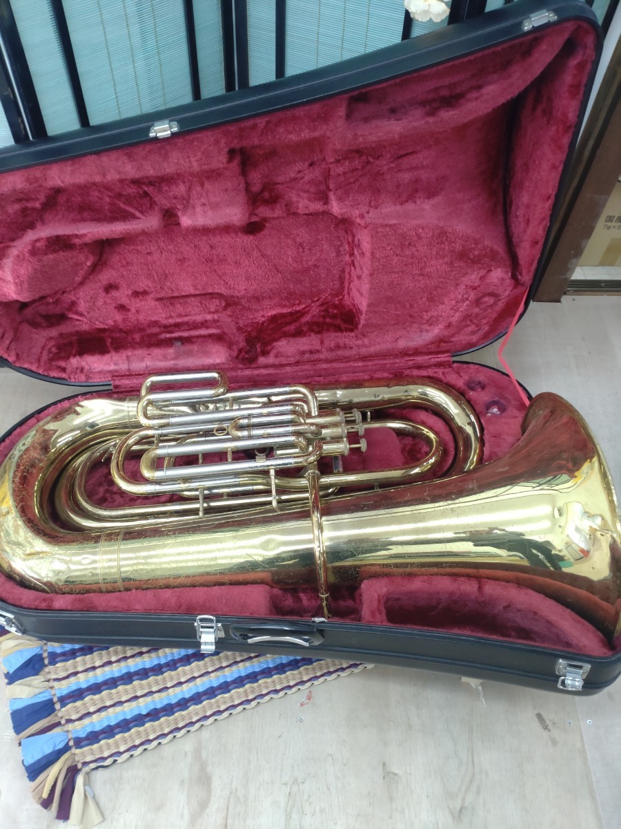 YAMAHA ヤマハ YBB-321Ⅱ チューバ ジャンク品 ハードケース付き