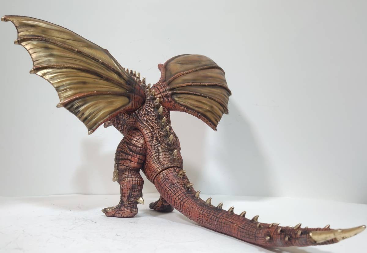 ゴジラ怪獣ソフビ 白亜紀キングギドラ 改造リペイント完成品(ゴジラ 