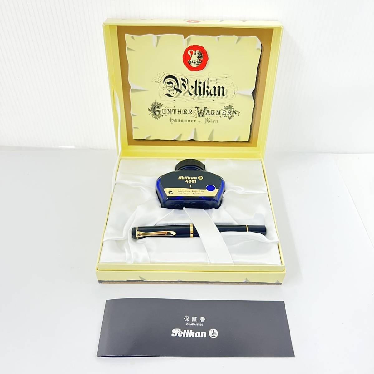 PELICAN ペリカン 万年筆 12533/ Pelican ペリカン 万年筆 14C 文房具 インク・ケース付き