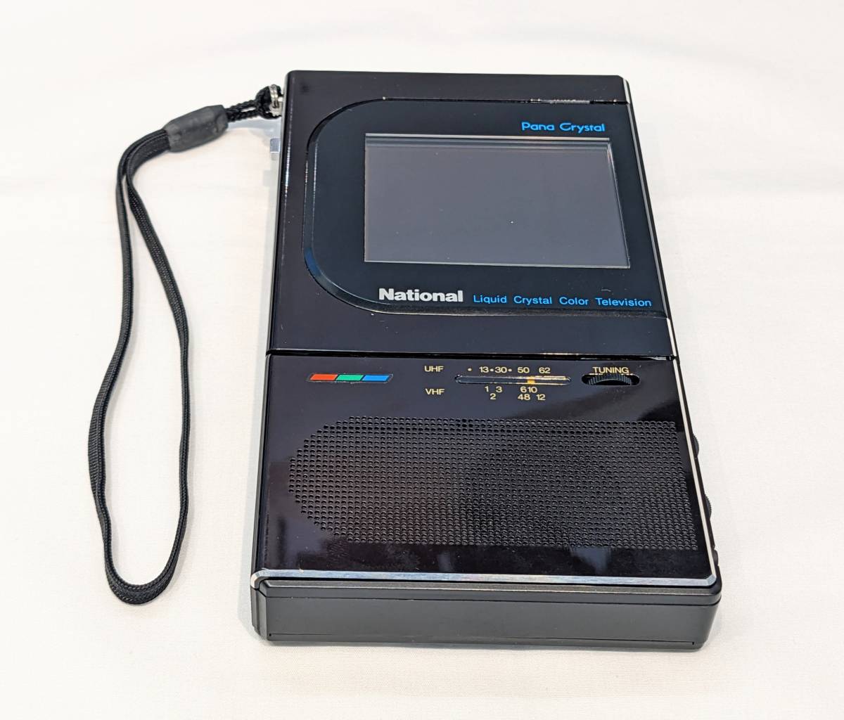National 昭和 ポータブル液晶カラーテレビ 年代物 B】【8380】【昭和