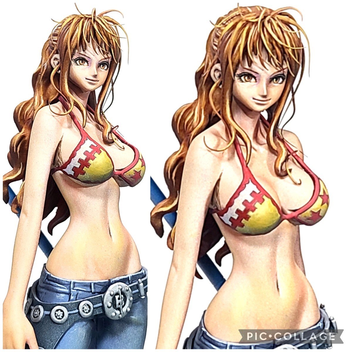 二次元 リペイント ナミ 頭髪追加 顔の描き直し フィギュア 塗装済み 