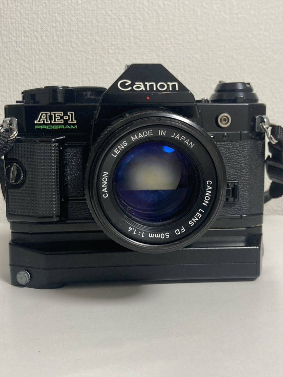 Canon AE-1 50mm Program FD SLR 35mm Lens Camera Film f⁄1.8 with +