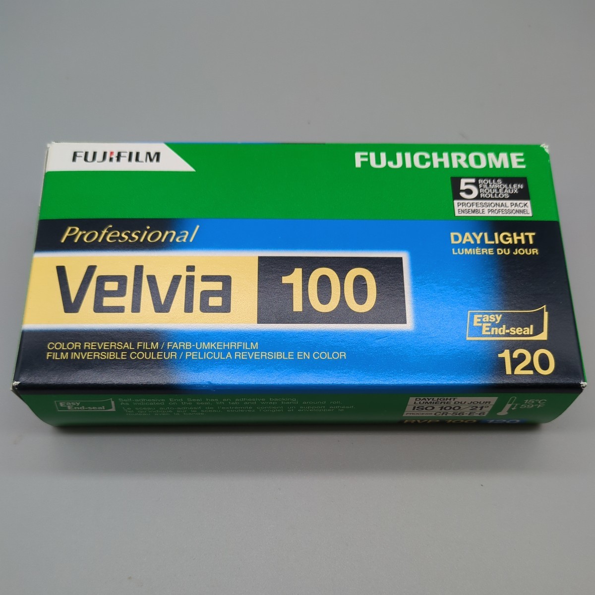 【未開封品】FUJIFILM ブローニーフィルム ベルビア Velvia 100 5本セット 使用期限 2024年1月 ☆送料無料☆