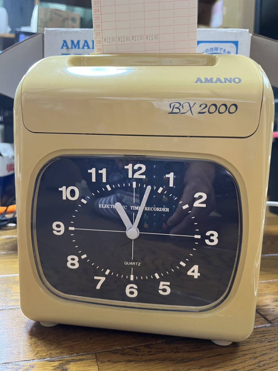 AMANO 電子タイムレコーダー タイムカード BX2000 アマノ アマノ 電子