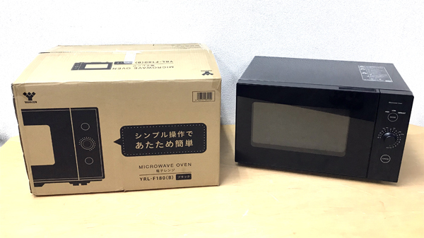 未使用品】YAMAZEN/山善 電子レンジ 18L ヘルツフリー 簡単操作