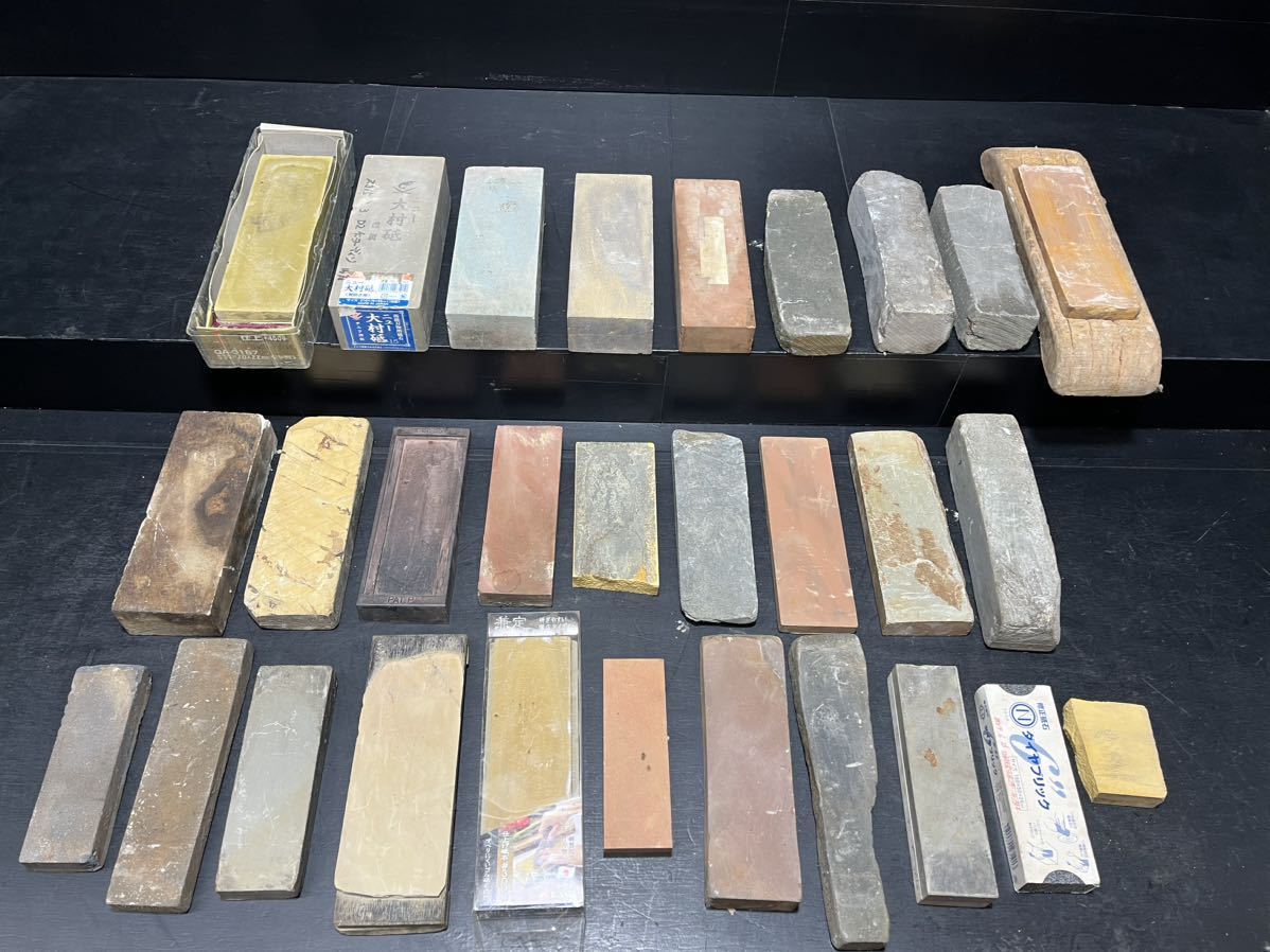 砥石/研ぎ石/大工道具/人工砥石/天然砥石/化学仕上研石/総重量約22.5kg/大量