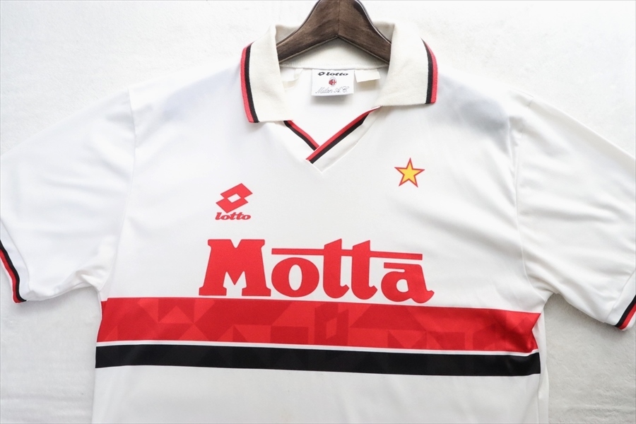 90年代 サッカー セリエA ACミラン ユニフォーム lotto イタリア製  