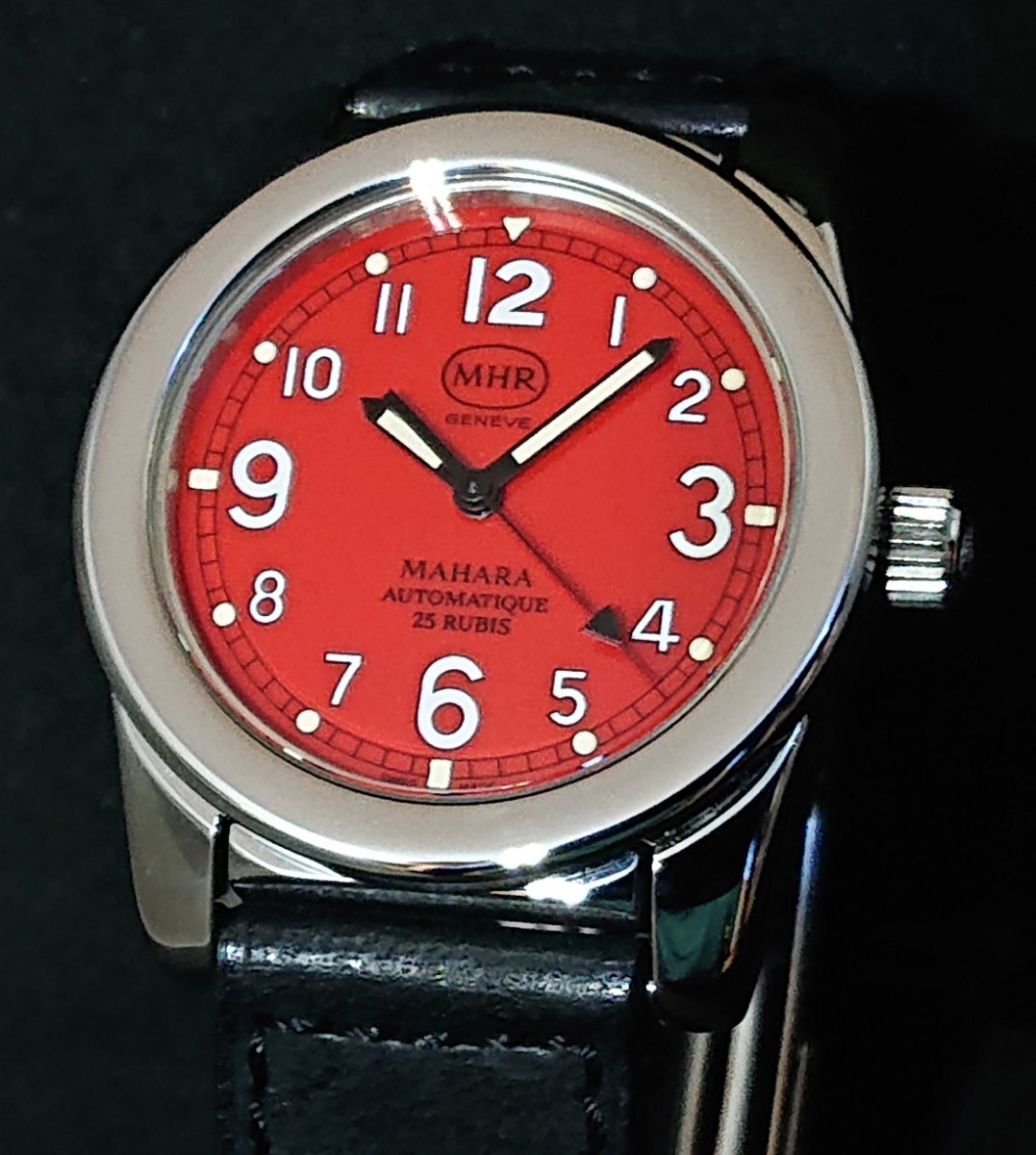【仕上げ済】 マハラ スパルビエロ BA2 自動巻き レッド MHR MAHARA SPARVIERO
