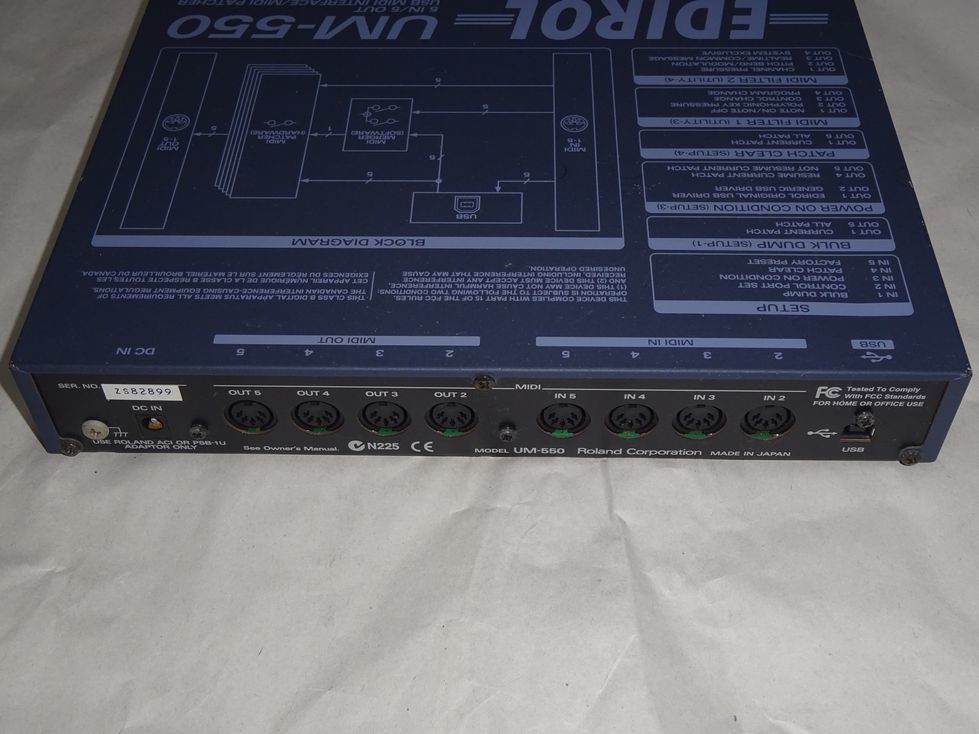 UM-550 EDIROL Roland MIDI USB Interface Edirol - MIDI
