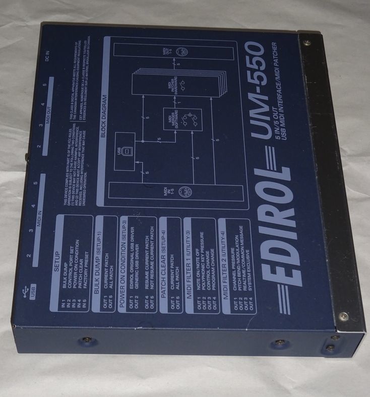 UM-550 EDIROL Roland MIDI USB Interface Edirol - MIDI