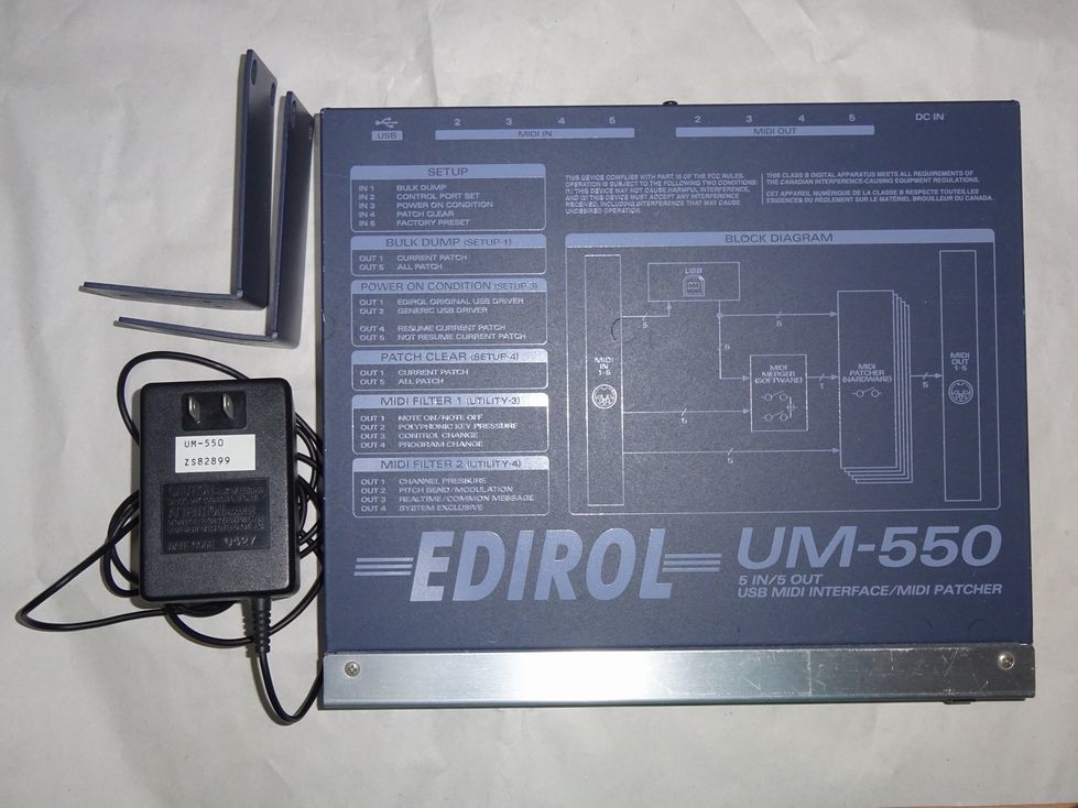 UM-550 EDIROL Roland MIDI USB Interface Edirol - MIDI