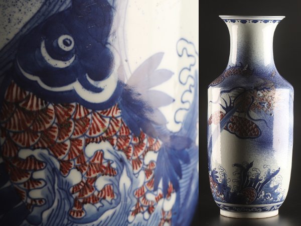 中国大明萬歷年製五彩龍紋葫芦瓶サイズ約高さ30cm径20cm 中国大明萬歷
