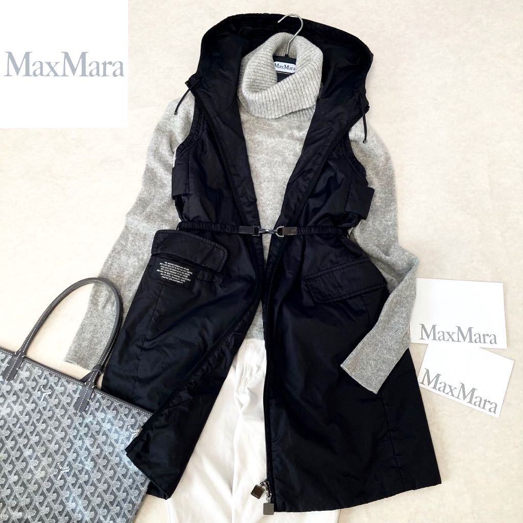 ◇美品◇マックスマーラ Max Mara 38/M-L相当 洗える☆2wayビジュー