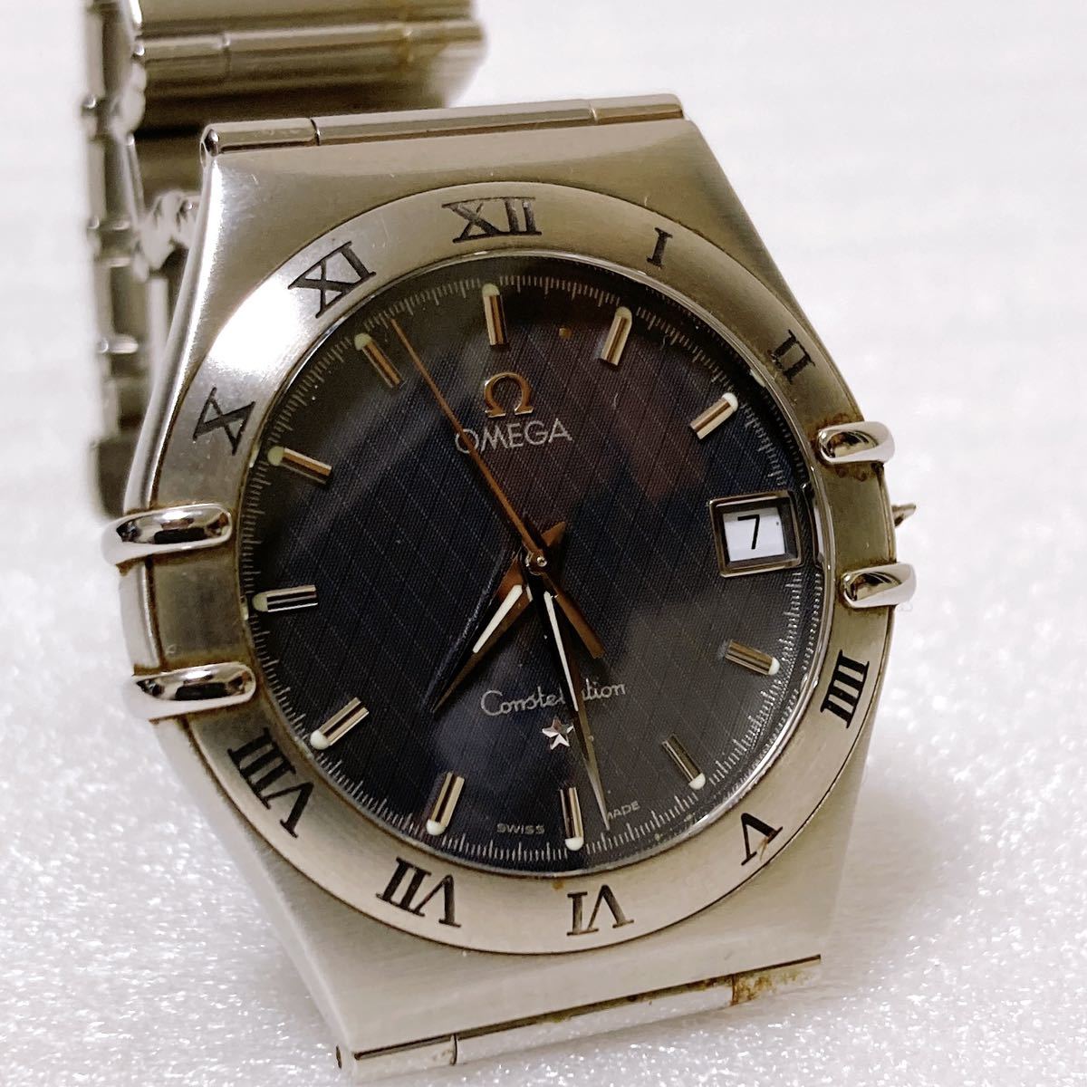 稼働品 OMEGA オメガ Constellation コンステレーション メンズ 腕時計 