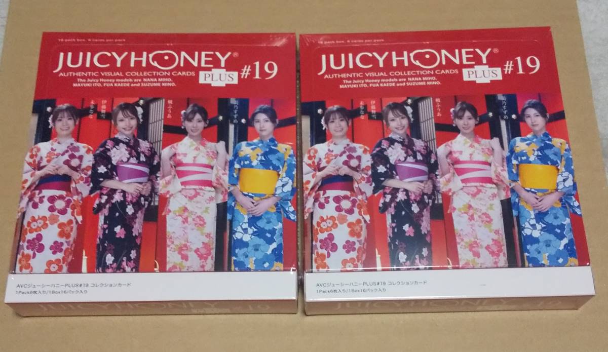送料無料，新品 ジューシーハニーコレクションカード PLUS #19 未歩なな＆伊藤舞雪＆楓ふうあ＆美乃すずめ シュリンク付 2Box(あ行)｜売買されたオークション情報、yahooの商品情報をアーカイブ公開 - オーク あ行