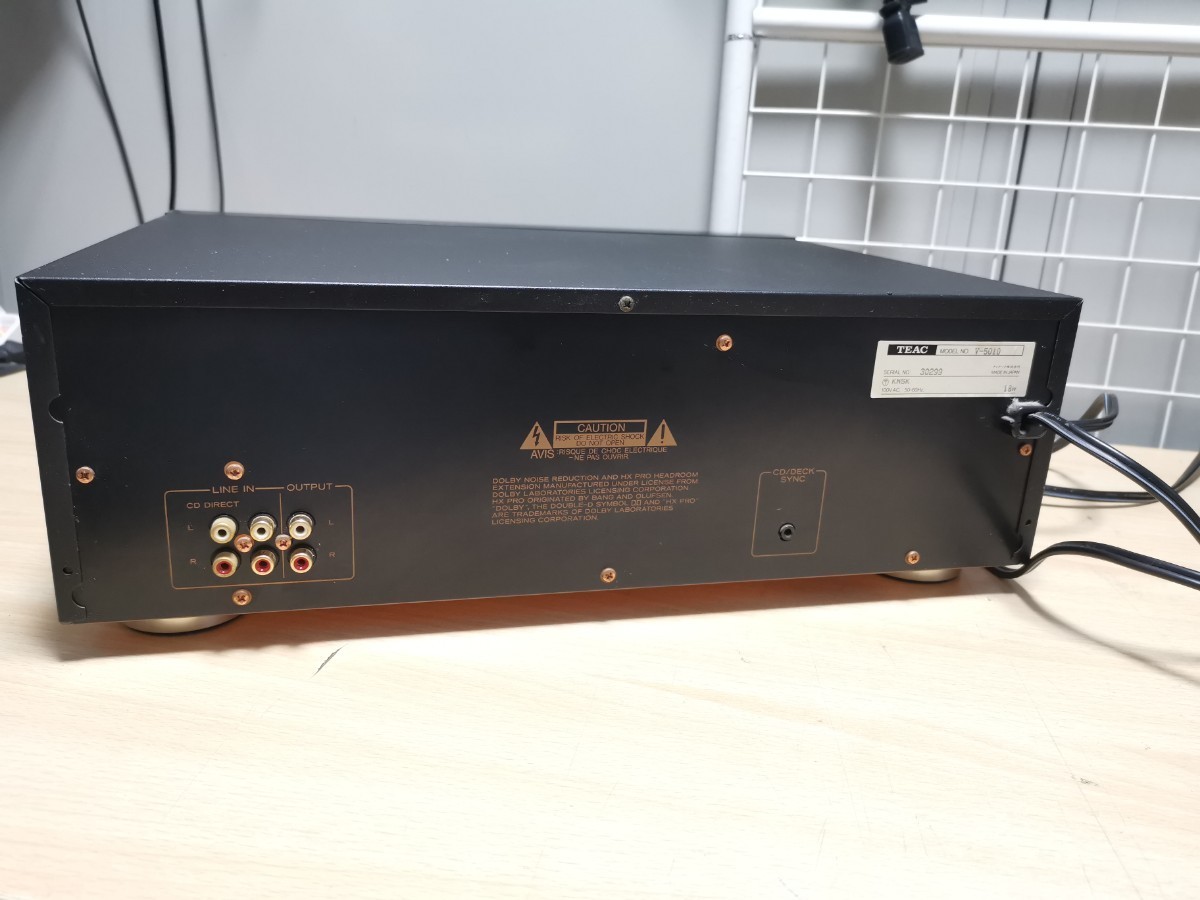 TEAC ティアック カセットデッキ V-5010 ジャンク品 ¶ 72BC1-4 送料お