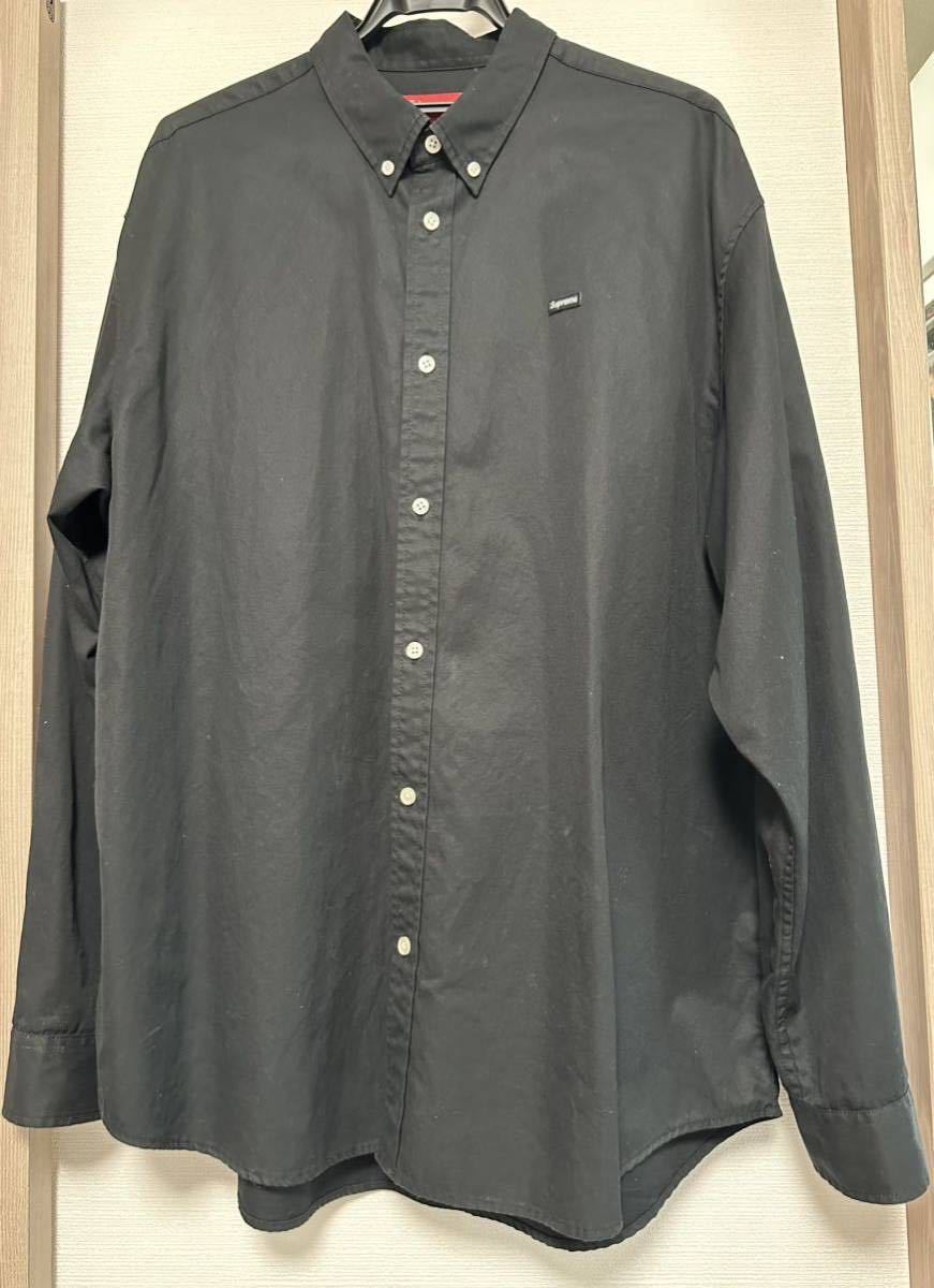 supreme Small Box Shirt ボックス ロゴ 長袖 シャツ xl black 黒