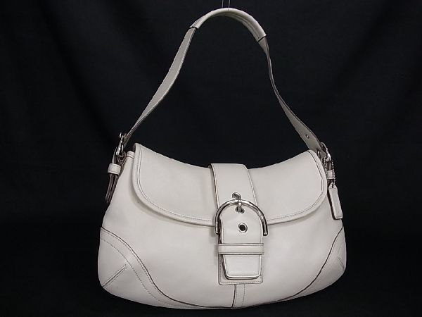 1円 □美品□ COACH コーチ 9248 レザー ワンハンドル ハンドバッグ