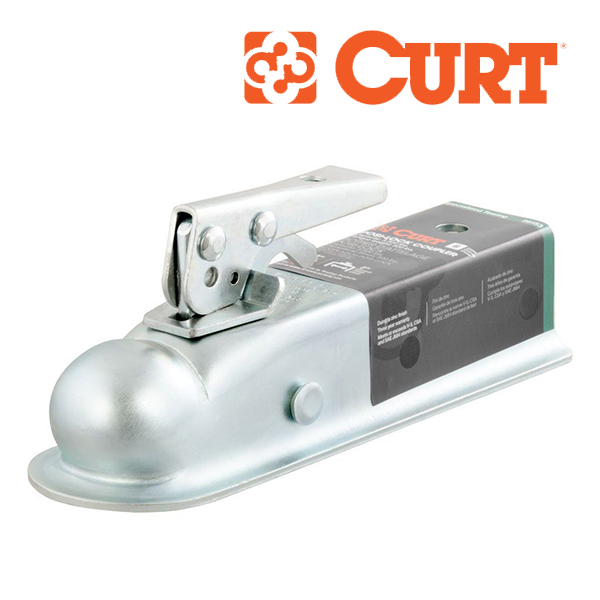 【CURT 正規品】 ポジロック付 ヒッチカプラー 25153 クラス2 2インチチャンネル 2インチヒッチボール用 約5.08cm 最大牽引性能 約1587kg