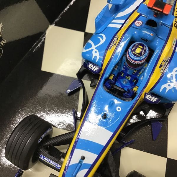 新品，2025 1円〜 ミニチャンプス 1/43 ルノーF1チーム R25 F.アロンソ ウィナー フランスGP 2005