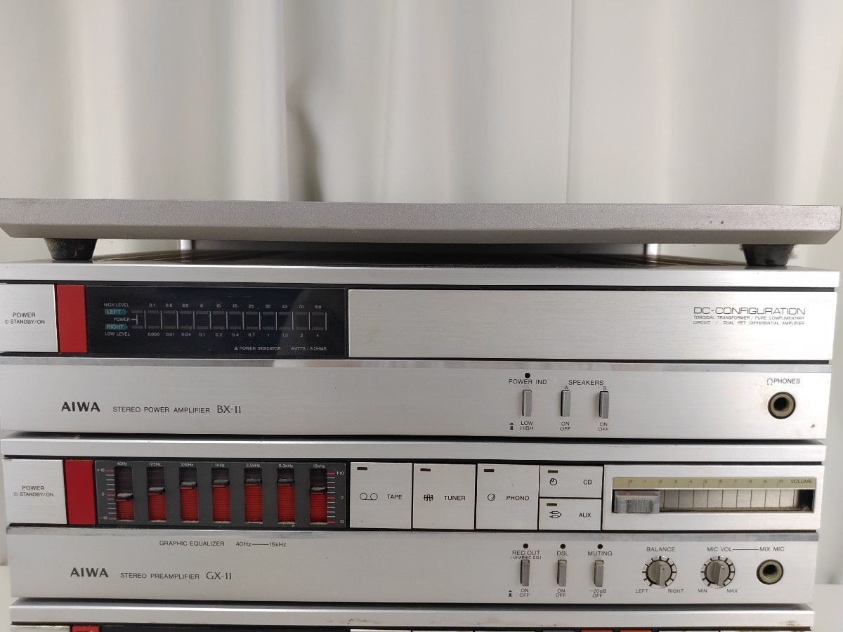 AIWA システムコンポFX-A12 RK-X8アンプ チューナーコンポ セット AIWA システムコンポFX-A12 RK-X8アンプ チューナーコンポ セット