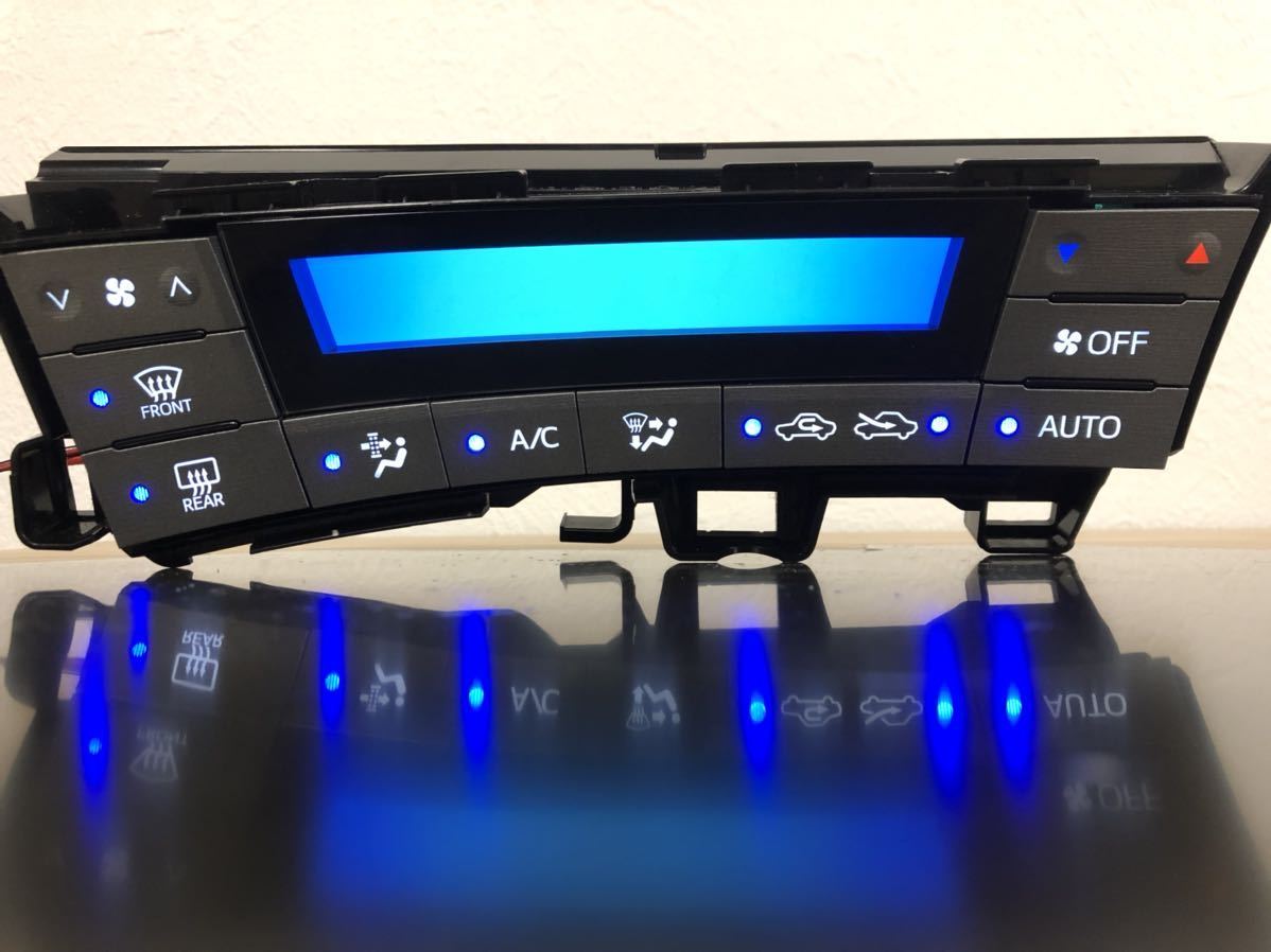 売切出品】ZVW30 プリウス 後期 エアコンパネル LED打ち替え 本体込み