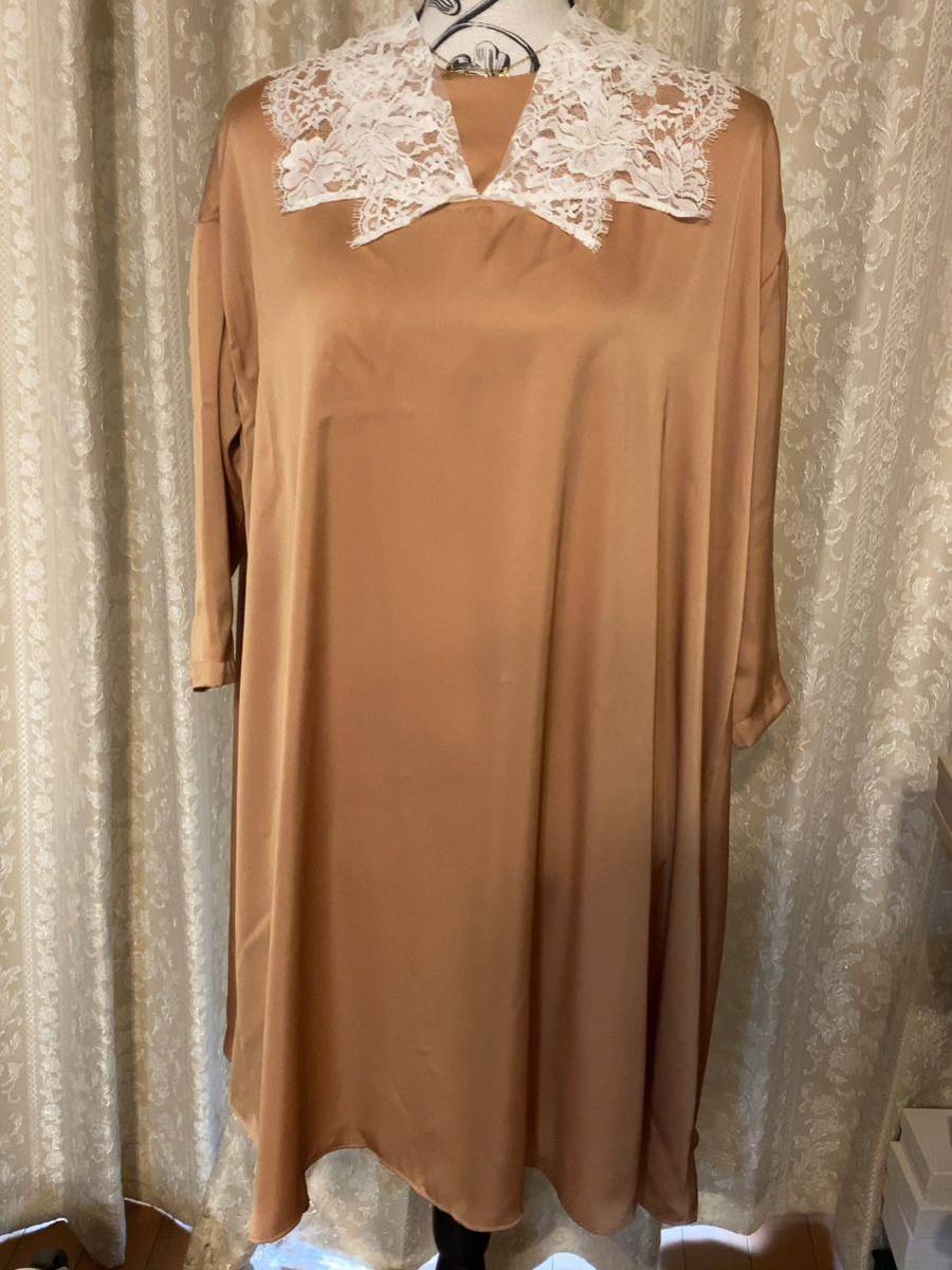 THEATRE PRODUCTS シアタープロダクツ レース　サテンワンピース_1