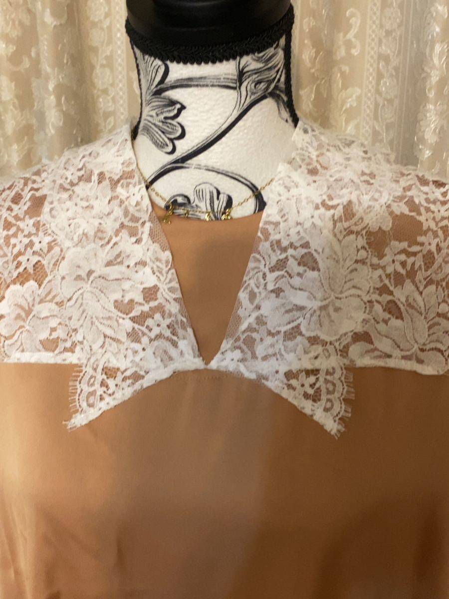 THEATRE PRODUCTS シアタープロダクツ レース　サテンワンピース_2