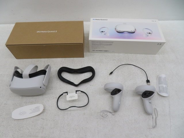 ジャンク○Meta Quest2 128GB VRヘッドセット 1WMVR4226S2227○4650K