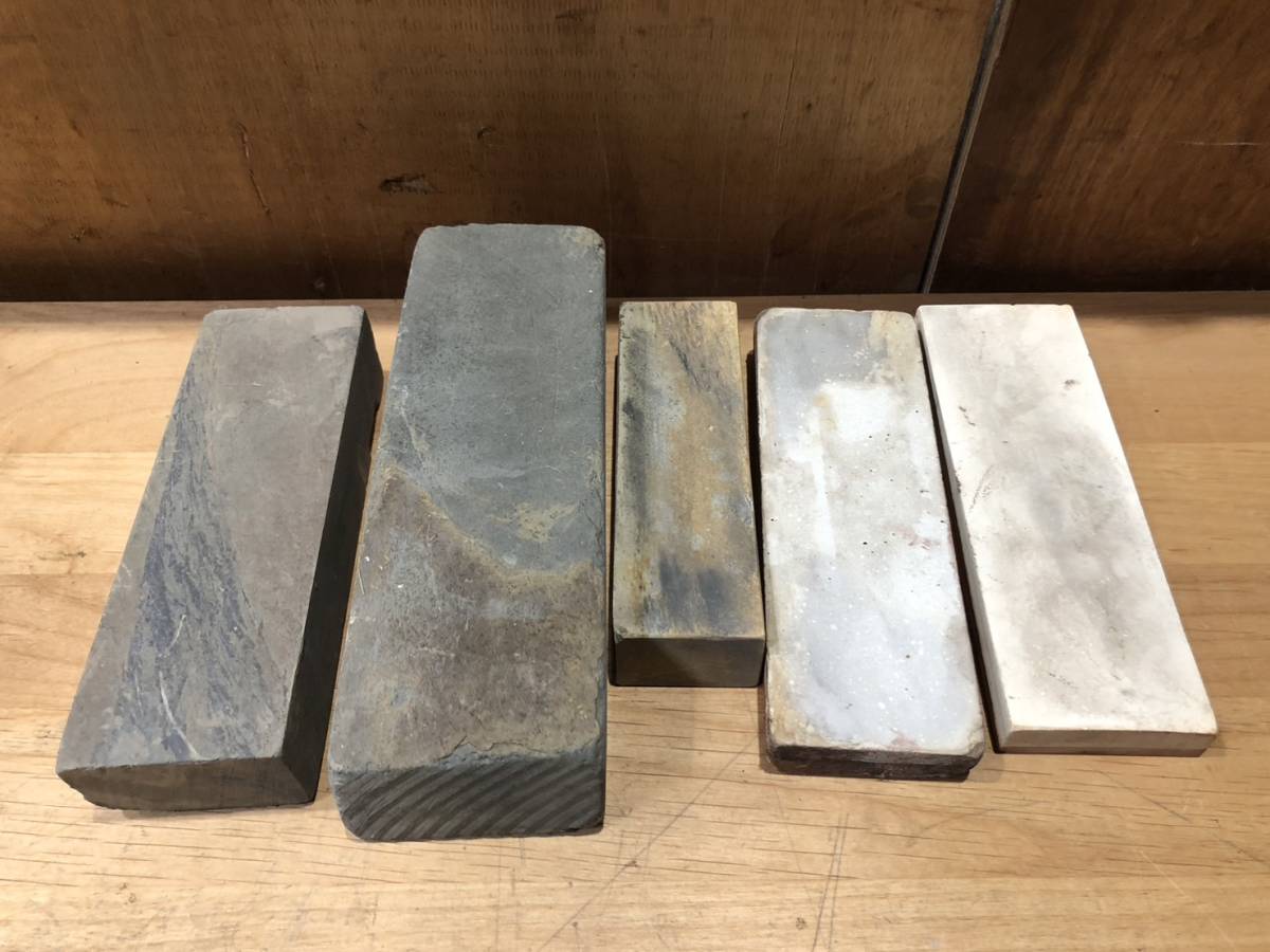 （21）砥石 研ぎ石 刃物研ぎ 5個 まとめ売り