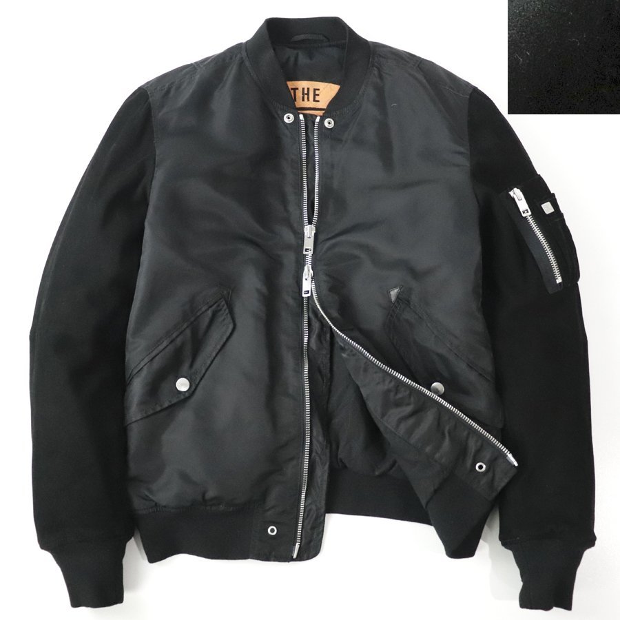 DIESEL ブラックフライトジャケット 参考価格￥82，500- 極美品 DIESEL ディーゼル 山羊革 スウェード