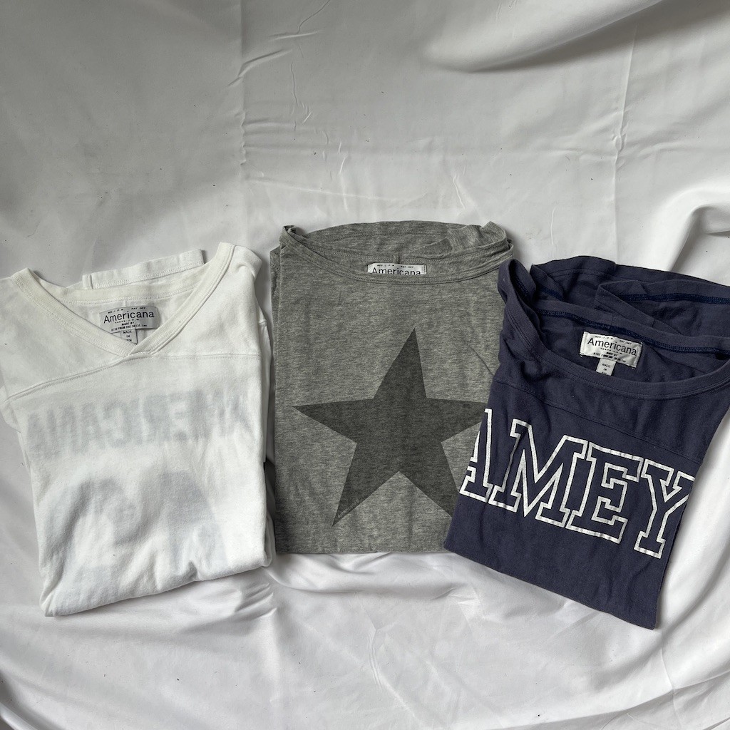 アメリカーナ 半袖 T フリル コットン MICA&DEAL｜×Americana