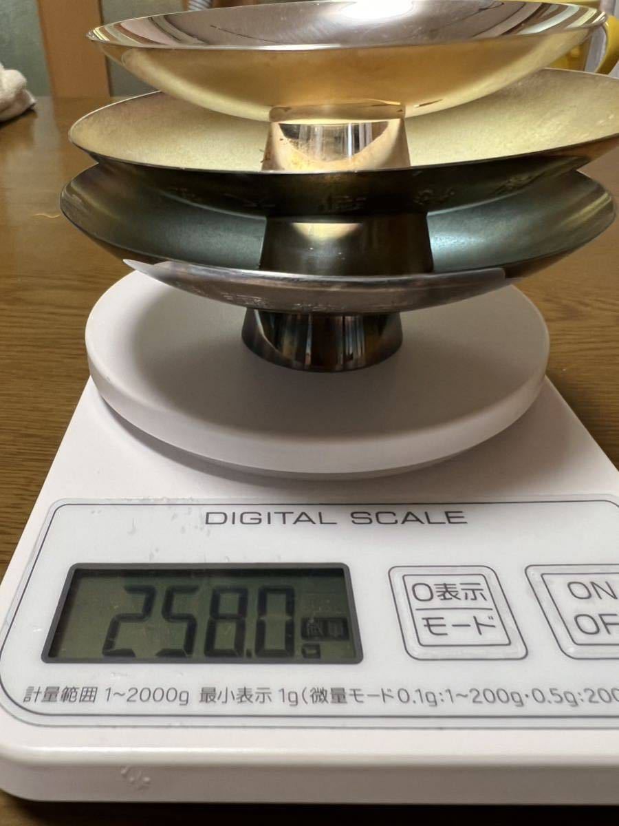 純銀 盃 酒器 銀杯 『総重量約258g』純銀/刻印あり