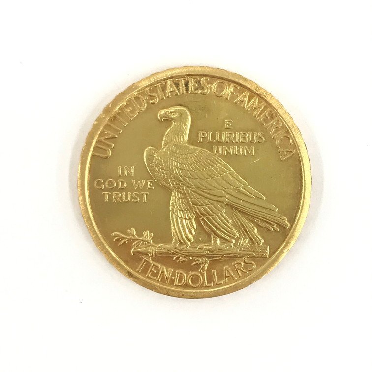 K18 アメリカ 1912年 インディアンコイン 10ドル 金貨 総重量：14.7g