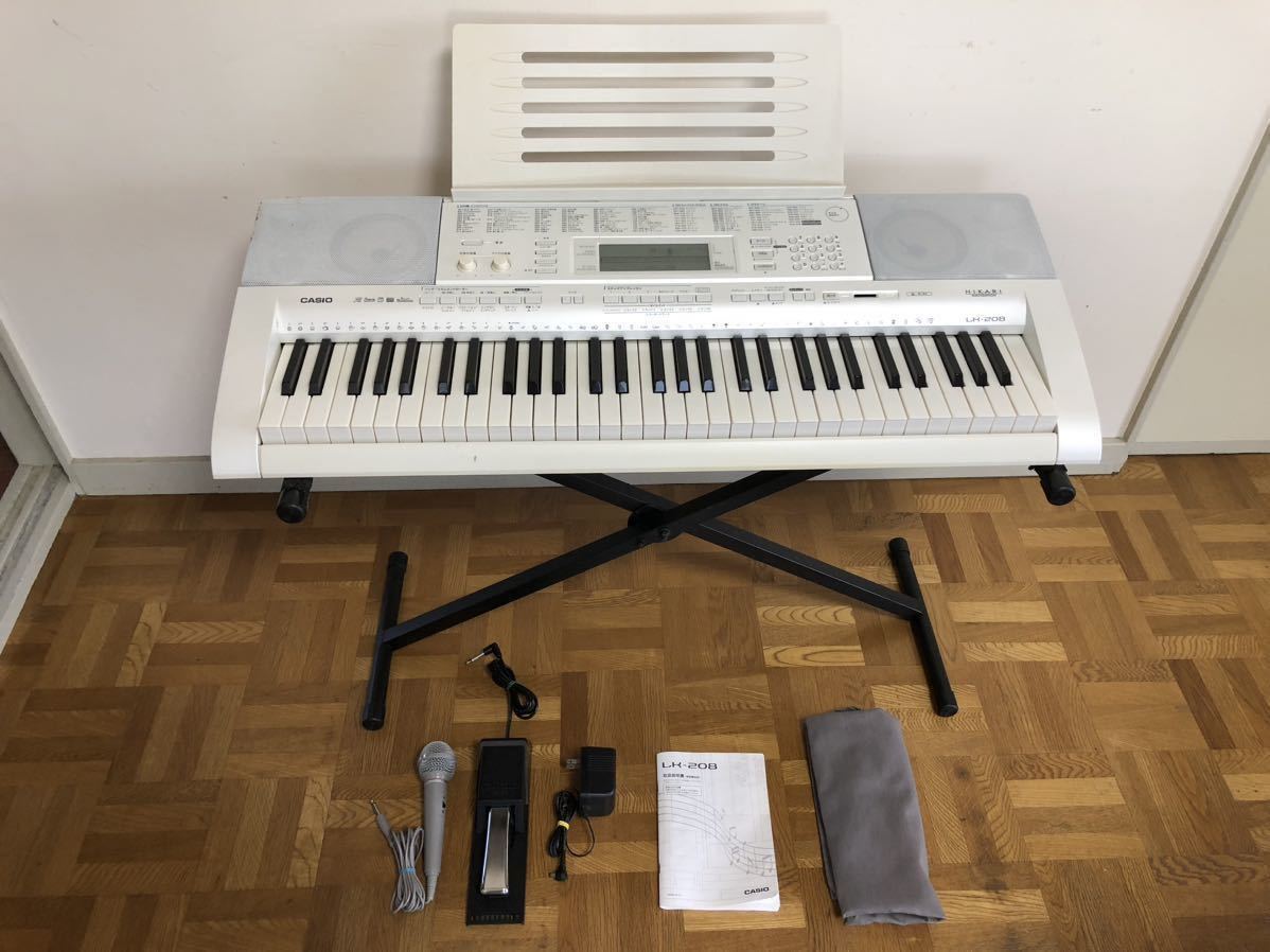 CASIO 光ナビゲーションキーボード LK-208[中古品]の落札情報詳細 