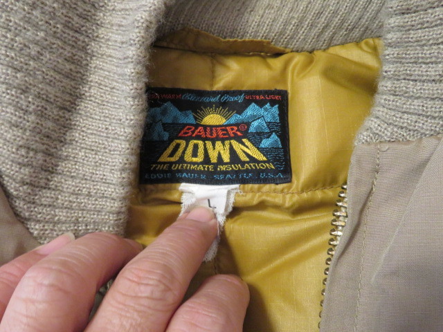 お買い得，限定SALE BAUER DOWN Eddie Bauer all purpose 60s オールパーパス エディーバウアー 日の出タグ ビンテージ カラコラム 60s 70s vintage(男性用)｜売買されたオークション情報、yahooの商品情報をアーカイブ公開 - オ 男性用