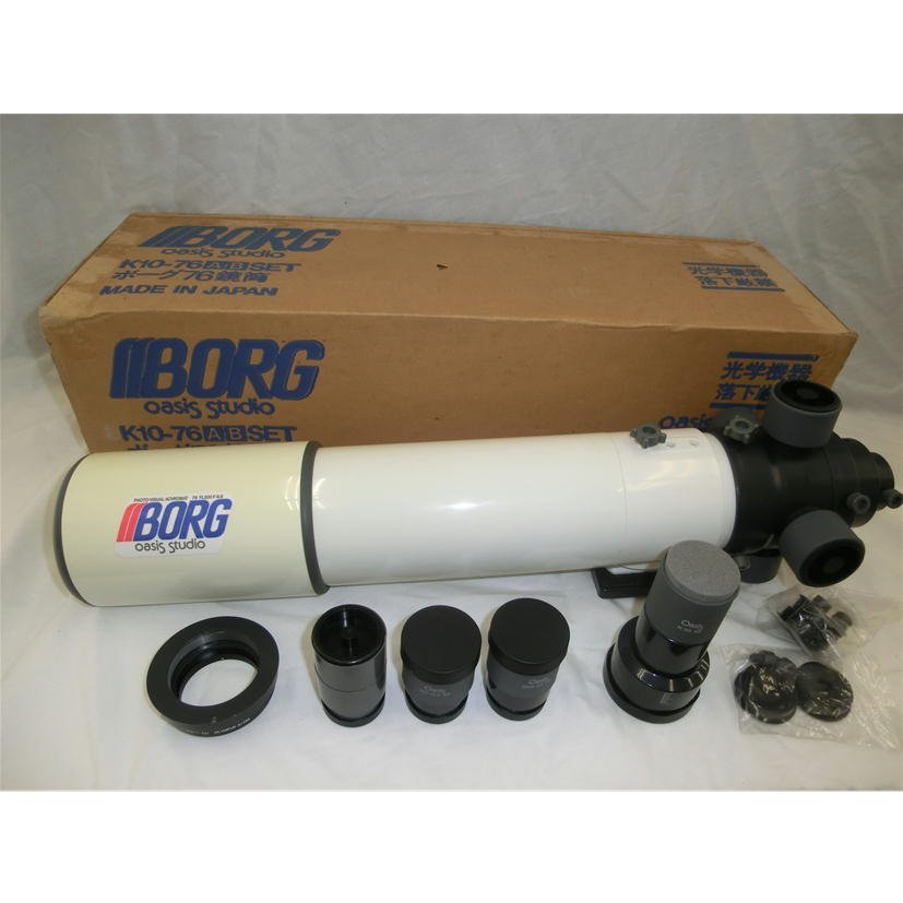 1円【ジャンク】oasis studio /天体望遠鏡 BORG ボーグ 76 鏡筒 FL500 F:6.6/K10-76 /85