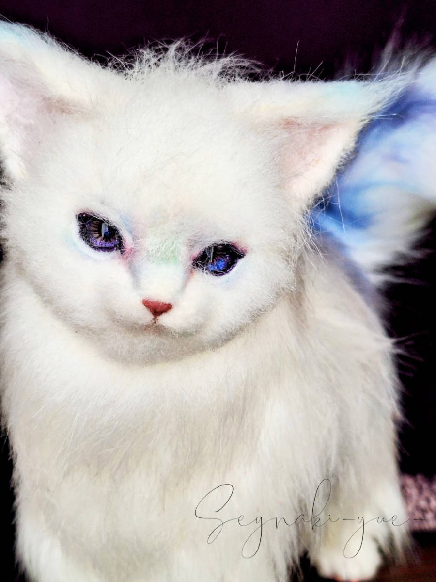 豊富な，お買い得 Seynaki -月yue- アートドール 《 水彩の猫 》 幻獣